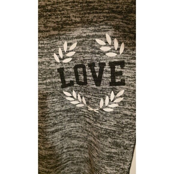 Thrill Sweat Capri Womens XL Gray LOVE Activewear Yoga 34wx25L Not 2X Fall Y2K - Picture 3 of 9